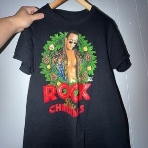 WWE Black 'Rock This Christmas' T-Shirt